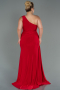 Long Red Plus Size Evening Dress ABU3132