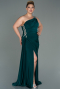 Long Emerald Green Plus Size Evening Dress ABU3132