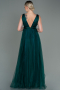 Long Emerald Green Prom Gown ABU3135