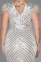 Beige Long Evening Dress ABU1044