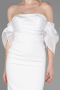 Midi White Invitation Dress ABK1796