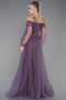 Lavender Long Engagement Dress ABU1468