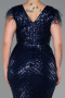 Long Navy Blue Evening Dress ABU1044