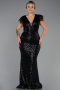 Long Black Evening Dress ABU1044
