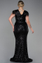 Long Black Evening Dress ABU1044