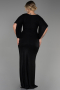 Long Black Plus Size Evening Dress ABU3280