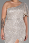Long Mink Oversized Evening Dress ABU1893
