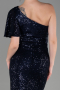 Long Navy Blue Mermaid Evening Dress ABU1891