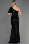 Long Black Mermaid Evening Dress ABU1891
