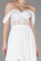 Long White Chiffon Evening Dress ABU3310