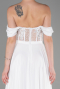 Long White Chiffon Evening Dress ABU3310