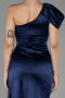 Long Navy Blue Prom Gown ABU3325