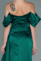 Long Emerald Green Satin Evening Dress ABU2661