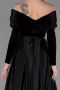 Long Black Evening Dress ABU2083