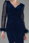 Long Navy Blue Evening Dress ABU3008