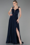 Navy Blue Long Evening Dress ABU2307