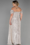 Long Mink Scaly Plus Size Evening Dress ABU2973