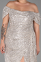 Long Mink Scaly Plus Size Evening Dress ABU2973