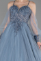 Dusty Blue Long Haute Couture ABU2789