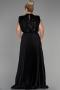 Long Black Plus Size Evening Dress ABU3341