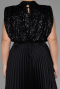Long Black Plus Size Evening Dress ABU3341