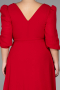 Midi Red Chiffon Oversized Evening Dress ABK1083