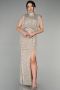 Mink Long Scaly Evening Dress ABU2752