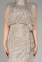 Mink Long Scaly Evening Dress ABU2752