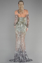 Long Mint Mermaid Prom Dress ABU3396