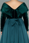 Long Emerald Green Oversized Evening Dress ABU2084