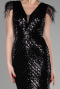 Long Black Evening Dress ABU881