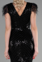 Long Black Evening Dress ABU881