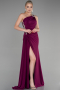 Plum Long Evening Dress ABU2964