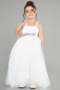 Long White Girl Dress ABU3031