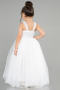 Long White Girl Dress ABU3031