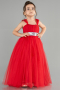 Long Red Girl Dress ABU3031