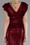 Long Burgundy Mermaid Evening Dress ABU1481