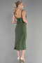 Olive Drab Midi Night Dress ABK1819