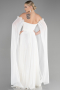 Long White Chiffon Evening Dress ABU3462