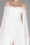 Long White Chiffon Evening Dress ABU3462