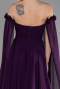 Long Purple Chiffon Evening Dress ABU3462