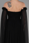 Long Black Chiffon Evening Dress ABU3462