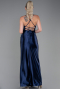 Long Navy Blue Prom Gown ABU3247