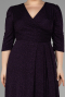 Long Dark Purple Plus Size Evening Dress ABU3504