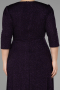 Long Dark Purple Plus Size Evening Dress ABU3504