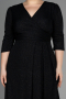 Long Black Plus Size Evening Dress ABU3504