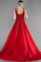 Long Red Haute Couture Dress ABU3595