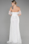 Long White Scaly Evening Dress ABU3577