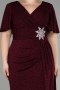 Long Burgundy Formal Plus Size Dress ABU3645