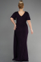 Long Dark Purple Formal Plus Size Dress ABU3645